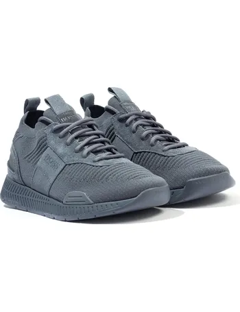 boss maze knit trainers