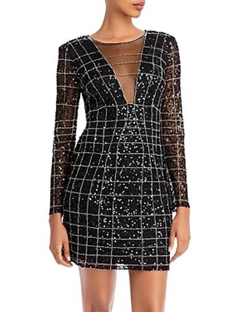 Shop Aidan Mattox Women s Long Sleeve Dresses up to 75 Off