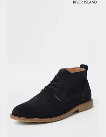 river island navy boots