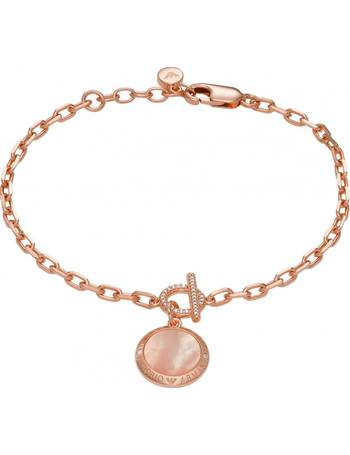 Shop Emporio Armani Women's Rose Gold Bracelets up to 25% Off