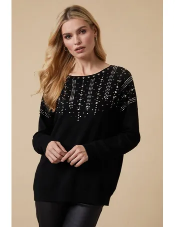 Wallis black hotsell studded jumper