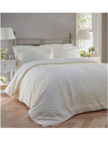 Luxury Plush Blanket Soft Warm With Satin Trim Extra Large 229x254cm Throw Cream 