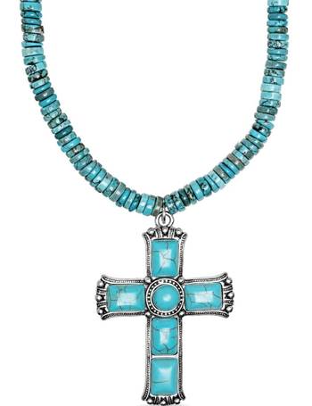 Pearl Necklace with Silver Cross – Nialaya