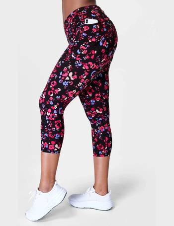 Sweaty Betty Power Cropped Gym Leggings, Grey Dapple Print at John