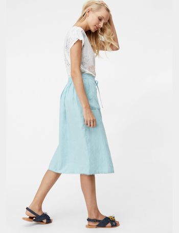 White stuff outlet portia linen skirt