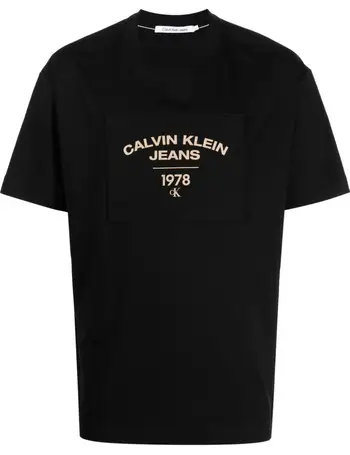 Calvin Klein Jeans Core Logo T-Shirt, Bright White at John Lewis