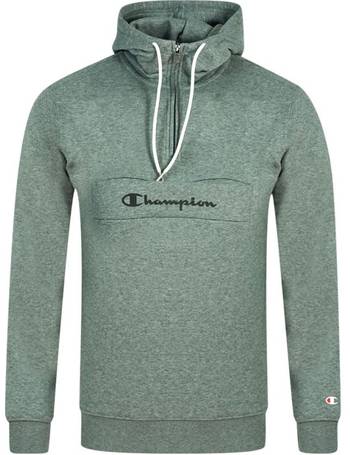 Champion Mens Rochester Half Zip Hoodie - Grey