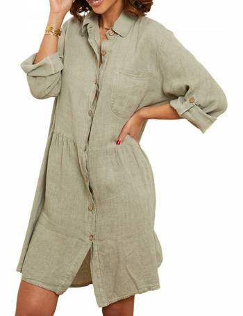 Shop BrandAlley Women's Khaki Shirt Dresses up to 75% Off