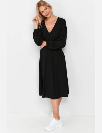 Wallis long hot sale black dress