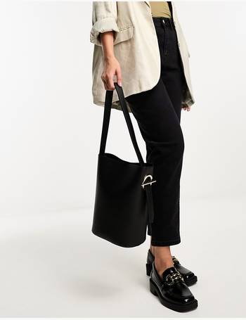 Asos design croc bonded shopper online bag