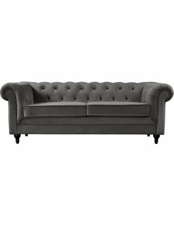 Grey chesterfield store sofa argos