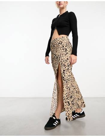 Bershka sheer body in leopard print