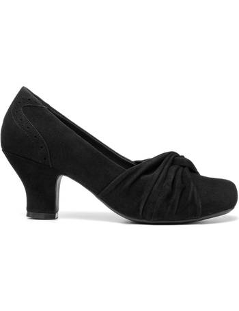 hotter black court shoes