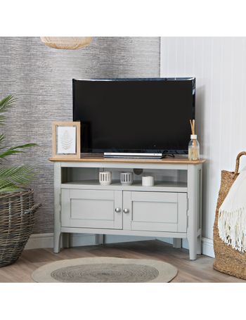 Chiltern oak deals corner tv unit