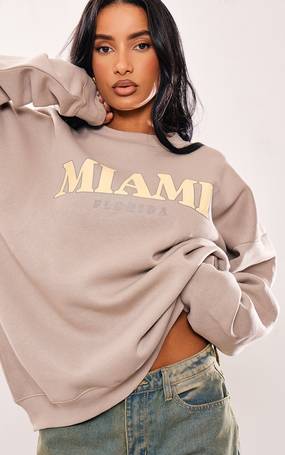Shop PrettyLittleThing Women's Printed Sweatshirts up to 80% Off