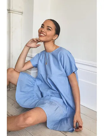 boohoo denim dress