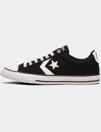 Footasylum Junior Converse high top white black leather