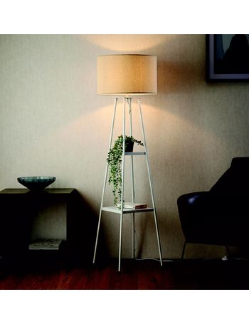 b&q black floor lamp