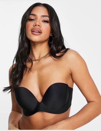 Cotton On lace strapless push up bra in black