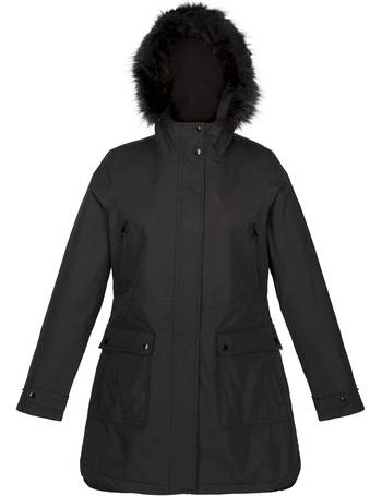 Kimberley walsh sefarina waterproof insulated fur outlet trimmed hooded parka jacket dark burgundy