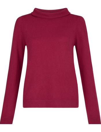 Hobbs Audrey Cashmere and Wool Jumper, Pink Marl at John Lewis