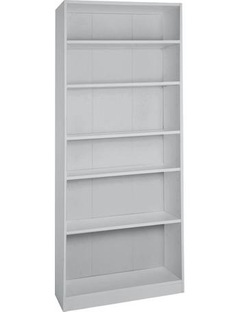 Maine 5 shelf half deals width bookcase