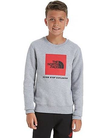 The north face cheap box crew sweatshirt junior