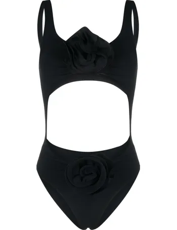 Floral Motif One-Piece Swimsuit