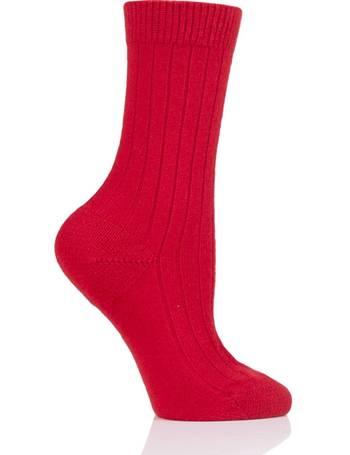 Ladies 1 Pair Pantherella Faith Winter Fairisle 85% Cashmere Socks 