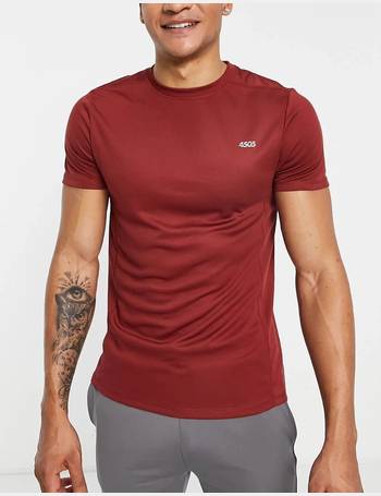 ASOS 4505 icon training t-shirt with quick dry in grey marl