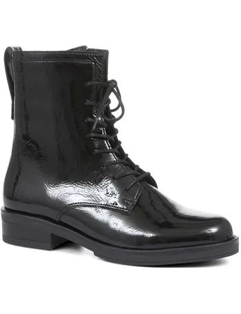 pavers black patent boots