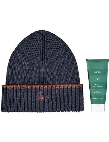 jack wills ladies beanie gift set