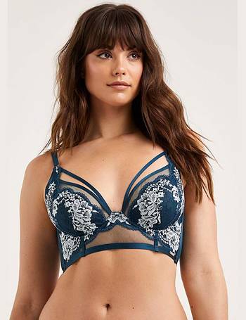Figleaves Pulse Lace Underwired Balcony Bra, Simply Be