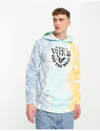 Vans Men's Off The Wall Graphic Tie Dye Hoodie, XL, Desert Sage/Botnical Grdn