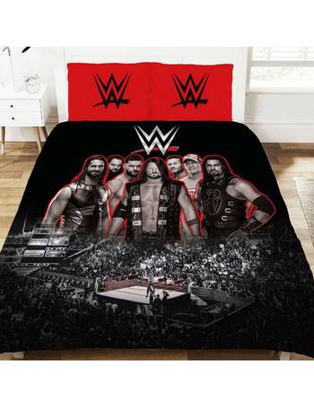 WWE Royal Rumble Double Duvet Quilt Cover Wrestling Kids Bedding Official 