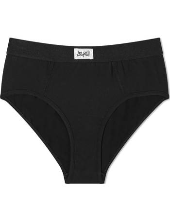 Les Girls Les Boys ultimate comfort patch logo high waist knickers