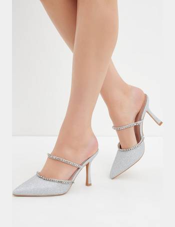 Debenhams silver sale glitter shoes