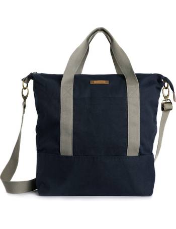 Burford Washed Canvas Shoulder Bag Navy