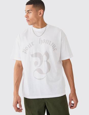 Boohoo Man Mens Black Oversized Extended Neck Graffiti T Shirt & Shorts Set  Sz L
