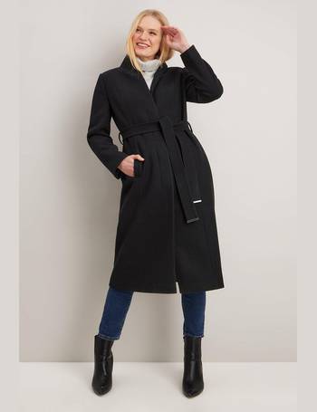 Wallis Women S Black Longline Coats, Wallis Long Winter Coats Womens