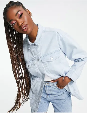 Monki oversized hot sale denim jacket