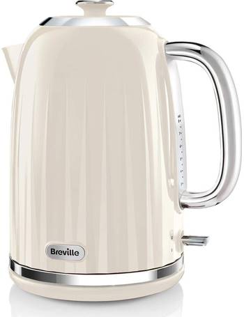 breville vkt091 flow electric kettle, 3 kw fast boil, mushroom cream