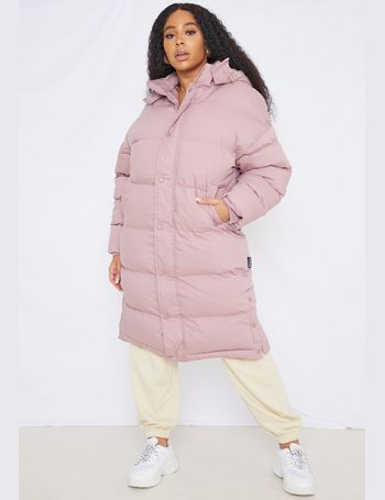 sage longline padded puffer coat