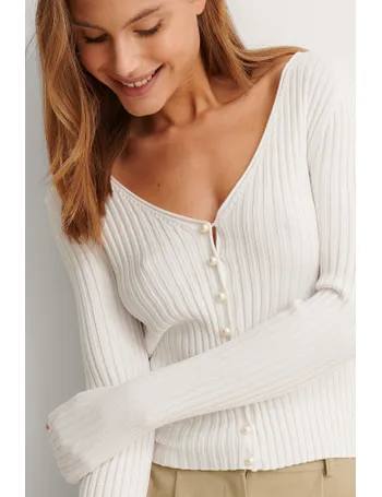 pearl detail knitted cardigan nakd