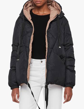 all saints lacey reversible puffer coat