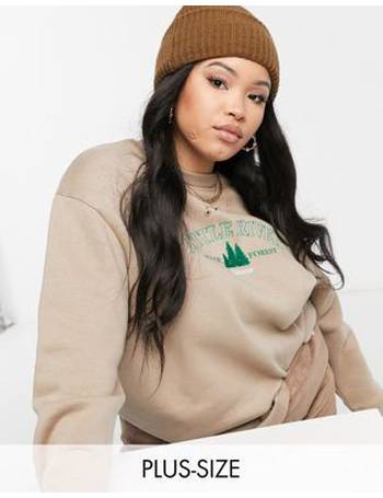 Daisy street oversized sweatshirt best sale with vintage river embroider