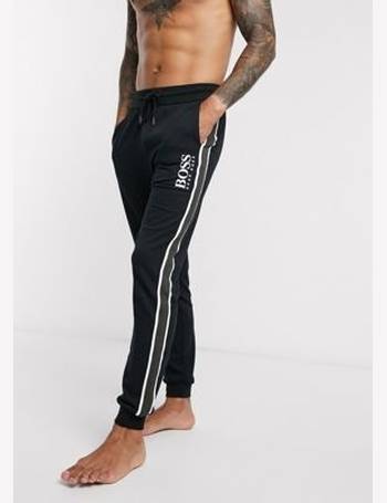 boss bodywear logo cuffed joggers