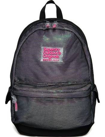 superdry glitter mesh montana rucksack