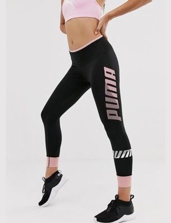 puma training seamless leggings in pink