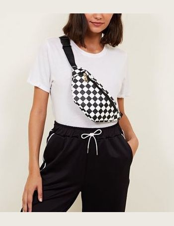 checkerboard bum bag